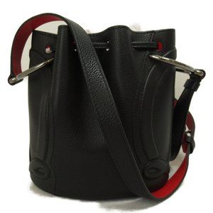 Christian Louboutin Shoulder Bag Calfskin Black NEW Women crossbody